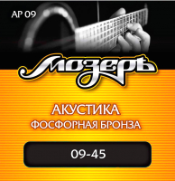 Струны для акустической гитары Мозеръ AP09 - 