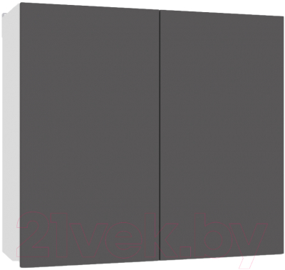 Шкаф навесной для кухни Интермебель Микс Топ ШН 720-7-800 80см (графит серый)