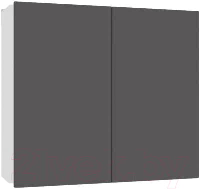 Шкаф навесной для кухни Интермебель Микс Топ ШНС 720-8-800 80см (графит серый)
