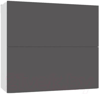 Шкаф навесной для кухни Интермебель Микс Топ ШН 720-10-800 80см (графит серый)