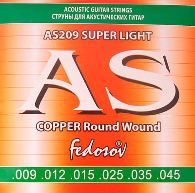 Струны для акустической гитары Fedosov AS209  - 