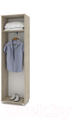 Шкаф Modern Карина К21 (серый дуб/белый)