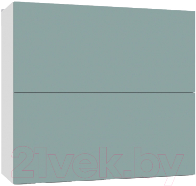 Шкаф навесной для кухни Интермебель Микс Топ ШН 720-10-800 80см (сумеречный голубой)