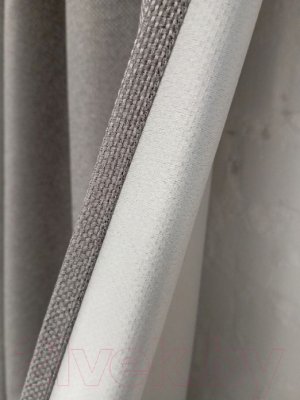Шторы Модный текстиль 06L / 112MT6670M28 (250x150, 2шт, средне серый)