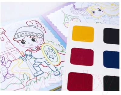 Изображение товара Раскраска Malamalama Акварельное настроение. Сказочная принцесса с красками