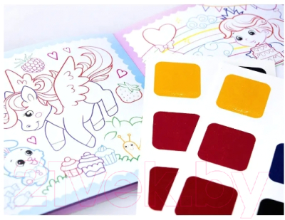 Изображение товара Раскраска Malamalama Акварельное настроение. Сказочная принцесса с красками