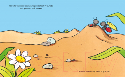 Изображение товара Развивающая книга Махаон На полянке с наклейками (Белино Н.)