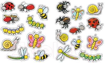 Изображение товара Развивающая книга Махаон На полянке с наклейками (Белино Н.)