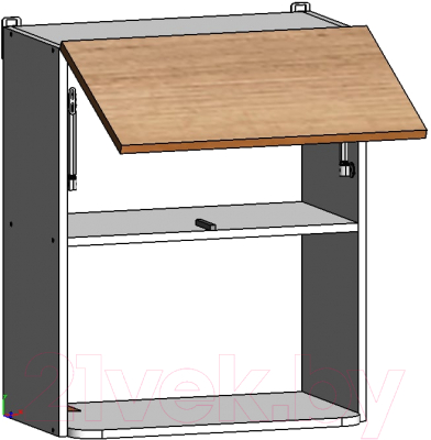 Шкаф навесной для кухни Интермебель Микс Топ ШН 720-17-600 60см (белый премиум)