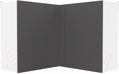 Шкаф навесной для кухни Интермебель Микс Топ ШНУ 720-53-900 90x90см (графит серый)