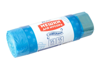 

Пакеты для мусора Домашний Сундук, С завязками рулон 35л / DC-168