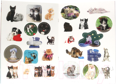Развивающая книга Проф-Пресс Брошюра Мои милые котята с наклейками