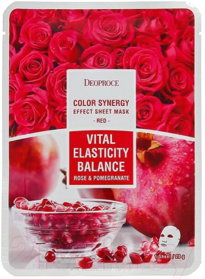 Изображение товара Маска для лица тканевая Deoproce Color Synergy Effect Sheet Mask Red (20г)