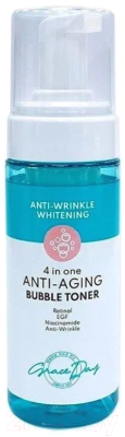 Тонер для лица Grace Day Anti-Wrinkle Whitening Пузырьковый антивозрастной 4в1 (150мл)