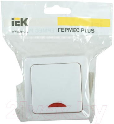 Выключатель IEK Гермес Plus EVMP11-K01-10-54-EC (белый)