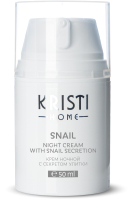 

Крем для лица Kristi, Home Snail Ночной С секретом улитки