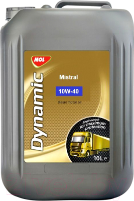 Моторное масло Mol Dynamic Mistral 10W40 / 13301120 (10л)