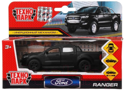 Автомобиль игрушечный Технопарк Ford Ranger. Пикап / SB-18-09-FR-N-BL-MATTE-WB