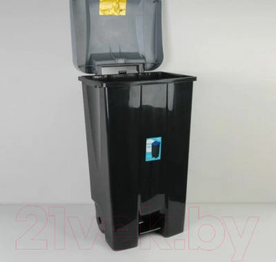 Контейнер для мусора Idea М2395 (110л, серый)