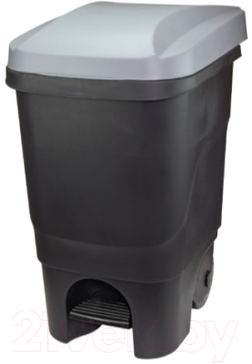 Контейнер для мусора Idea М2398 (60л, серая крышка)