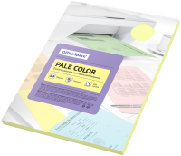 Набор цветной бумаги OfficeSpace Pale Color А4 / PC_38232 (100л, желтый) - 