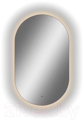 Зеркало Континент Fleur Led 60x100 (с бесконтактным сенсором, подогревом, теплая подсветка)