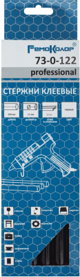 Клеевые стержни Remocolor 73-0-122 (12шт, черный)