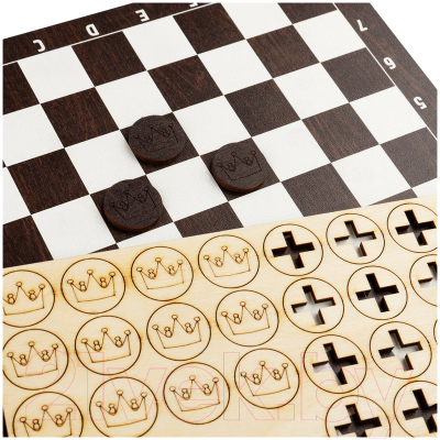 Набор настольных игр Три совы Шахматы, шашки / НИ_48126