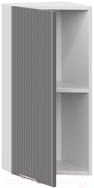 Шкаф навесной для кухни ТриЯ Кимберли 1В3Т (белый/титан) — фото 2
