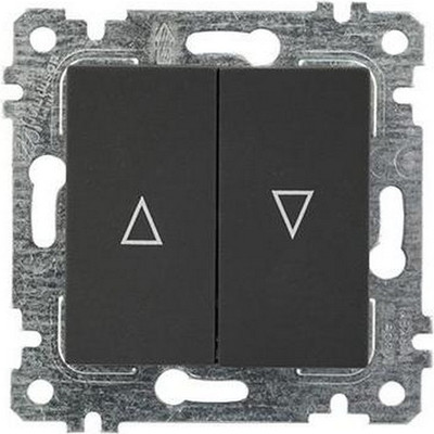 Выключатель Mutlusan Для управления рольставнями Rita 2200-406-0184 (черный мат) - 