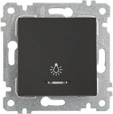 Выключатель Mutlusan Rita 2200-417-0184 (черный мат) - 