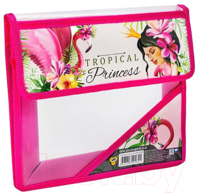 Папка для тетрадей Пчелка Принцесса и фламинго / ПМ-А5-03