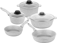 Набор кухонной посуды Elan Gallery Гармония вкуса 120353+5 (серый агат) - 