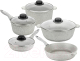 Набор кухонной посуды Elan Gallery Гармония вкуса 120348+5 (серый агат) - 