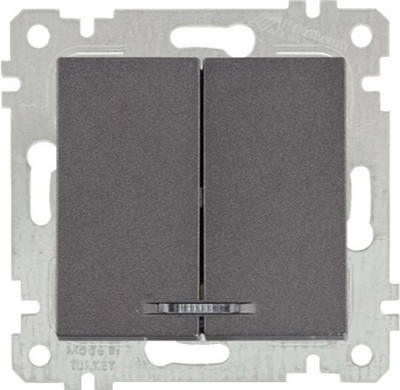 Выключатель Mutlusan Rita 2200-426-0195 (дымчатый) - 