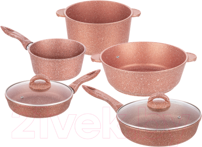 Набор кухонной посуды Elan Gallery 120933+5 (бронза)