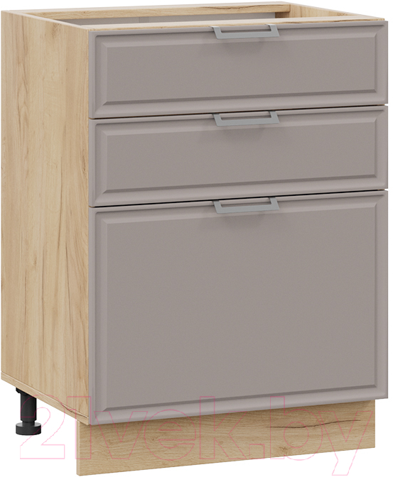 Шкаф-стол кухонный ТриЯ Белладжио 1Н6Я3 (дуб крафт золотой/софт капучино) — фото 1