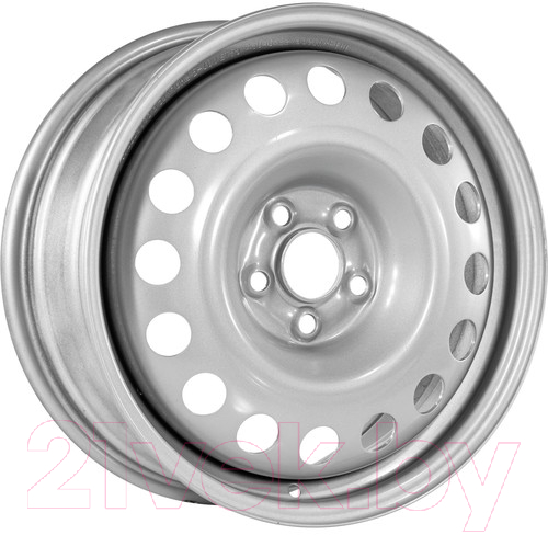 Штампованный диск Trebl 9695T 16x6.5" 4x108мм DIA 65.1мм ET 31мм Silver — фото 3