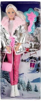 Кукла с аксессуарами Карапуз София в серебристой парке / 66001-W1-S-BB
