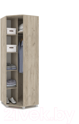 Шкаф Modern Карина К57 (серый дуб/белый)