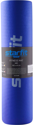 Коврик для йоги и фитнеса Starfit FM-301 NBR (183x58x1.2см, темно-синий)