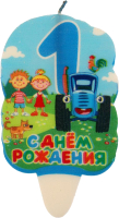

Свеча для торта Чудо праздник, Синий трактор Цифра 1 / CC-74833-01-BT