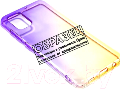 Чехол-накладка Case Gradient Dual для Galaxy A01 (фиолетовый/золото)