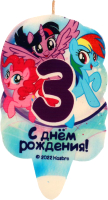 

Свеча для торта Чудо праздник, Мой маленький пони Цифра 3 / CC-81106-03-MLP