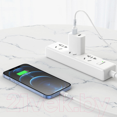 Кабель Hoco X65 USB (m)-Lightning (1м, белый)