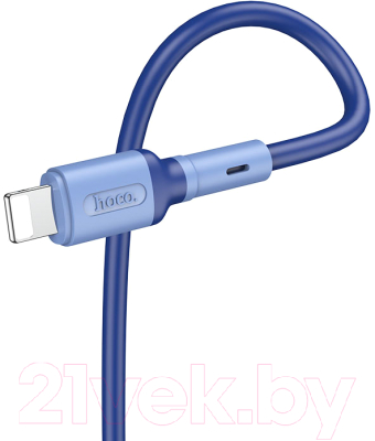 Кабель Hoco X65 USB (m)-Lightning (1м, синий)