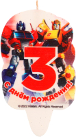 

Свеча для торта Чудо праздник, Трансформеры Цифра 3 / CC-81097-03-TR