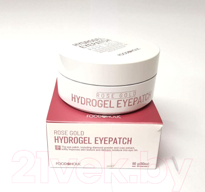 Патчи под глаза FoodaHolic Hydrogel Eyepatch Rose Gold (90г)