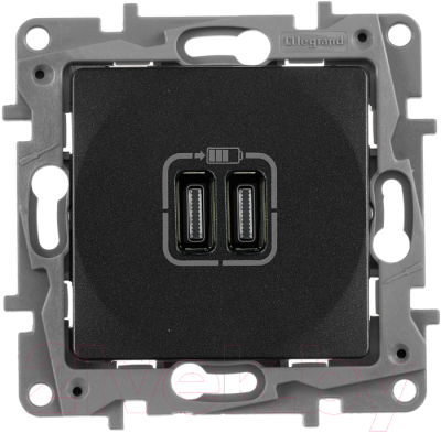 Изображение товара Розетка Legrand Etika 672635 (антрацит)