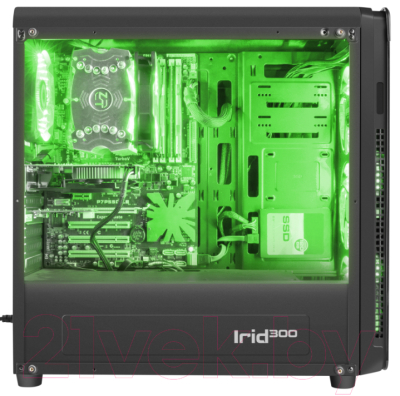 Корпус для компьютера GENESIS IRID 300 / NPC-1133 (зеленый)